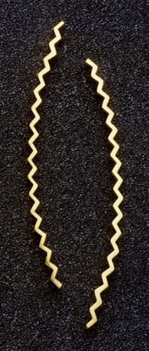 Zig-zag in silver and vermeil