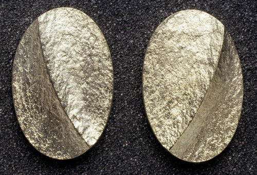 Large oval Earrings in sterling